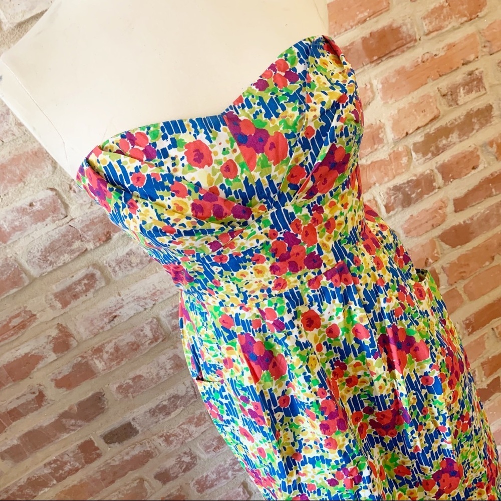 Anthropologie Girls from Savoy Strapless Dress